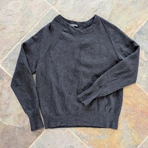 James Perse Raglan Cashmere Pullover Sweater Coal grey 0 Xsmall XS